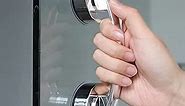 Shower Handle for Glass Door, Non-Marking Handles for Sliding Doors, Windows, Bathroom and Refrigerator Non-Porous Shower Grab Bars, Balcony Door Handles
