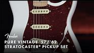 Pure Vintage '57/'62 Stratocaster Pickup Set | Fender