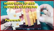 Mario 8 BIt - fire en 3D / Mario Lego Hecho de papel/ Te digo como se hace | Dante CL Craft