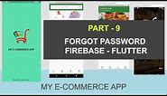 Forgot Password Screen Design in Flutter - 09 - Flutter eCommerce App With Firebase