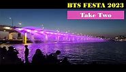 BTS FESTA 2023 - Take Two | Purple Han River Fountain