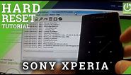 How to hard reset Sony Xperia - how to remove pattern lock