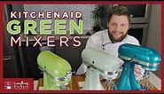 KitchenAid Green Mixer Color Comparison - Green Apple, Pistachio, Sea Glass