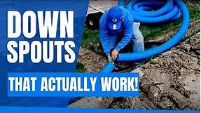 Underground Buried Downspout Drain For Beginners - Pro Tips and Tricks With Must See Bonus Footage