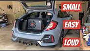How to install Rockville 12In powered sub in 2021 Honda Civic!