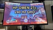 HP Omen 27c Gaming Monitor Review - QHD 240Hz and Curved!