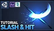Unity VFX Tutorial - Making a Slash & Hit Effect | 3d max | After Effects | Includes Shader