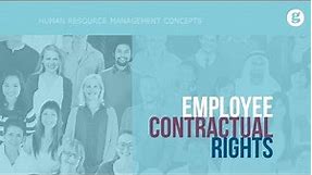 Employee Contractual Rights