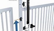 Safetech Hardware Top Pull Magnetic Gate Latch, Self Latching & Key Lockable Child Safety Pool Fence Latch for Any Square Gate Post, Perfect for Swimming Pool Gates and Outdoor Fence (SL-50H Black)