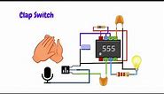 How to make Clap Switch | Simple Clap Switch by Using 555 IC