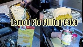 Lemon Pie Filling Cake | Easy Cake Recipe | Lemon Cake | What's for Dessert?