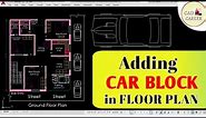 How to Represent Car block (Top Elevation) in 2D FLOOR Plan in Autocad | Toolpalettes | Adcenter