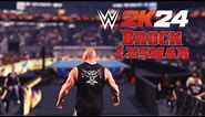 wwe2k24- Brock Lesnar [EAT SLEEP BREAK THE STREAK] official ENTRANCE mod #wwe2k24