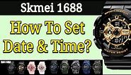 Skmei Sport Watch 1688 Time Setting | How To Set Time, Day & Date Skmei 1688