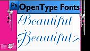 Digital Scrapbooking Tutorial - Working With Open Type Fonts