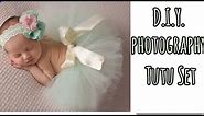 DIY Newborn Baby Photography props | Newborn Photography Tutu Tutorial | No Sew Tutu How To Make