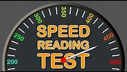 How Fast you can Read? | Speed Reading Test