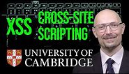 The fastest-spreading computer worm of all time. XSS cross site scripting (security@cambridge)