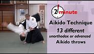 13 different Aikido nage waza or throws - #aikido #aikidothrows #nagewaza #aikidocenterla