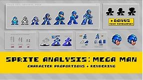 Sprite Analysis | Mega Man: Proportion and Rendering (+Tiny Timelapse!)