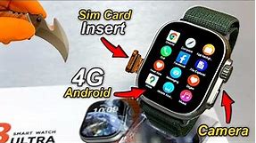 4G Android SmartWatch With SimCard Insert⚡️ X8 Ultra 4G with Camera (Better than S8 Ultra 4G) - ASMR