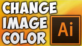 How To Change Color of PNG File in illustrator - Adobe illustrator Change Image Colour or Vector