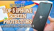 I Tested & Broke $1500 worth of iPhone Screen Protectors: Top Picks Revealed!