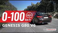 2019 Genesis G80 Ultimate 0-100km/h & engine sound