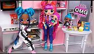 LOL OMG Doll Family Slumber Party with Little Sisters - Titi Toys Barbie Story