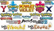 All Pokémon Game Trailers (1996-2022)