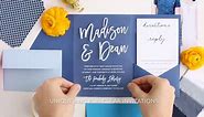 Wedding Invitations With RSVP Cards - 150  Designs