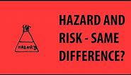 Hazard vs Risk - Same Difference?