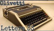Olivetti Lettera 33 Typewriter: a review