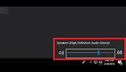 How to Fix Speaker Volume Icon Not Opening in Windows 10