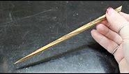 Turning a Hair Stick Without a Lathe