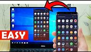 HOW TO DISPLAY ANDROID PHONE SCREEN ON PC (WINDOWS 10)