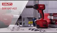 INTRODUCING Hilti Cordless Impact Wrench SIW 6AT-A22 and Adaptive Torque Module SI-AT-A22