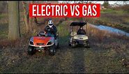 EVOLUTION LITHIUM BATTERY PUT TO THE TEST!!! Navitas 5kw electric golf cart vs Gas club car