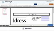 Filling Out Blank Check Stub PDF @ PDFSimpli.com. Most Popular Forms