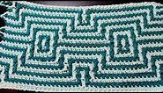 Crochet Navajo Indian Double Diamond Pattern! Part 1 of 7,