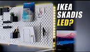 My New Ikea Pegboard with RGB LED Lights + USB Charging | My Modern Minimalist Office Setup Pt 2