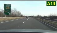 Driving in the UK - A14 Expressway - Brampton (A1) to Huntingdon (A14/A141)