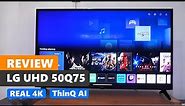 LG UHD AI ThinQ 50UQ75 Review, High Premium TV, Amazing Color