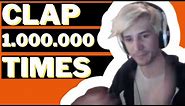 xqc clap 1,000,000 times | clapping one million times meme