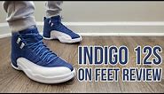 Air Jordan 12 Retro “Indigo” On Feet Review (130690 404) #jordan12 #indigo12s