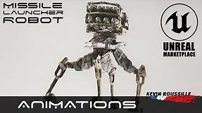 Sci-Fi Missile Launcher Robot - Animation Overview - UE5