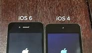 iPod touch 4 on iOS 4 vs iPhone 4s on iOS 6 boot up test #shorts #iphone4s #ipodtouch #ios