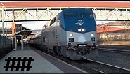 Amtrak Departing Altoona Station, Pennsylvanian #43 with P42DC #99 Filmed on the Station Platform