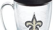 Tervis Made in USA Double Walled NFL New Orleans Saints Insulated Tumbler Cup Keeps Drinks Cold & Hot, 16oz Mug, Primary Logo