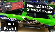 HRB 9500MAH 4s 120c LiPo Batteries! Traxxas X-MAXX & MAXX V2 compatible! (First Look / Overview!)
